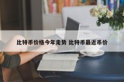 比特币价格今年走势 比特币最近币价
