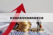 区块链的高光时刻表的简单介绍